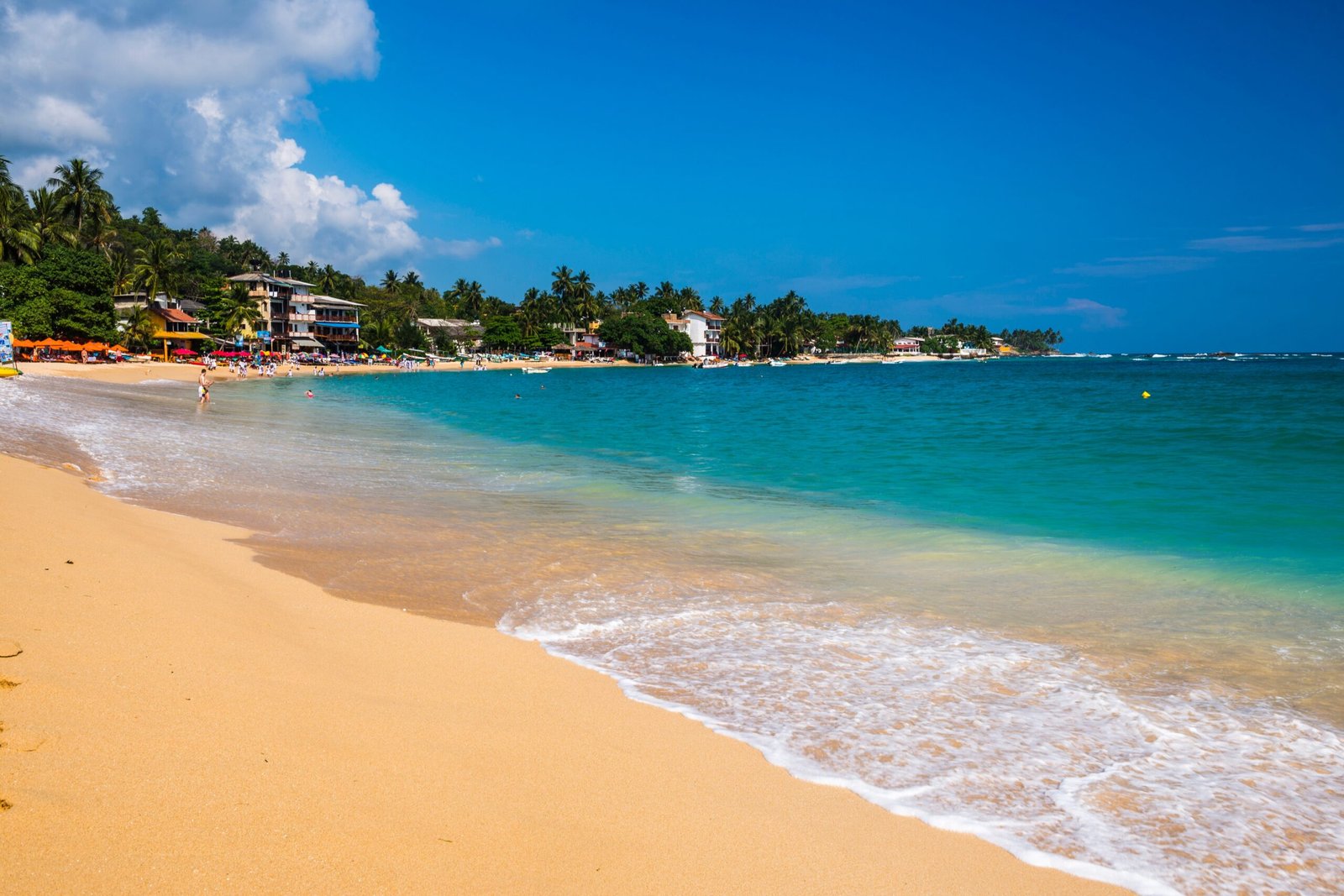 Unawatuna,Beach,,A,Beautiful,Sandy,Beach,On,The,South,Coast